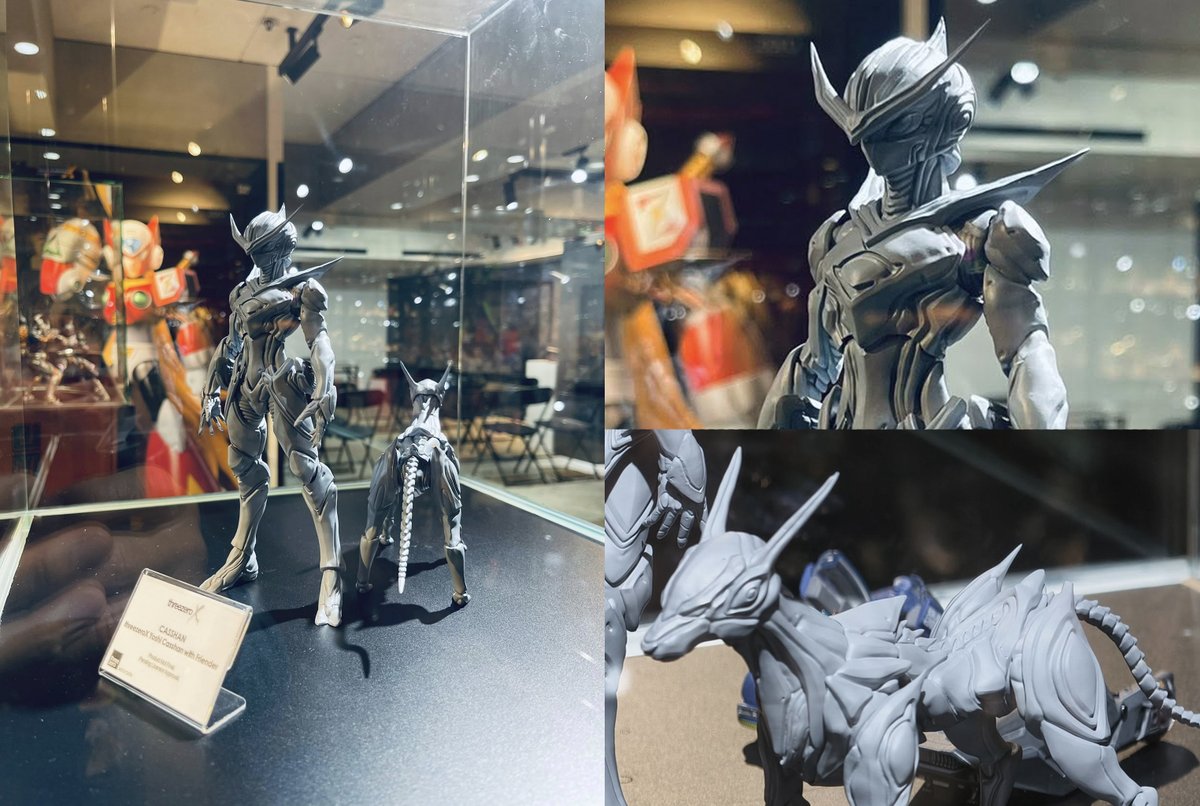 PassionXFun's tweet photo. Mecha Festival 2026 in HK Threezero x Yoshi Kyashan &amp; Flender (Source: Kidult Hobby, Toyswalker, TCM)
@Yoshi6054 @threezeroHK #threezero #Tatsunoko #Casshern #kyashan #flender #Yoshi #新造人間キャシャーン #キャシャーン #機甲展2026香港 #機甲展2026
https://t.co/rD4i9v6ZWU https://t.co/7rDH44nuMI