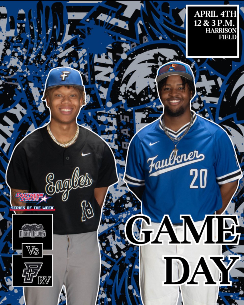 FaulknerATHL's tweet photo. Series continues at Harrison!

RV Faulkner vs. Thomas @ 12 &amp; 3 p.m.

📺 https://t.co/0xP5ZYfiFr
📊 https://t.co/Z1m7fUDiyy https://t.co/rAenhv8GS3