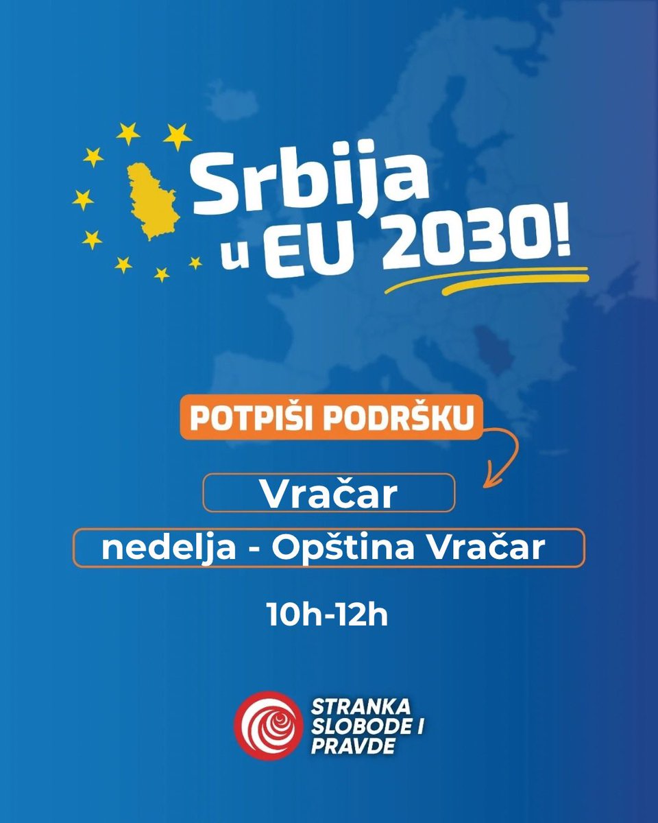 Stranka slobode i pravde Vračar tweet media