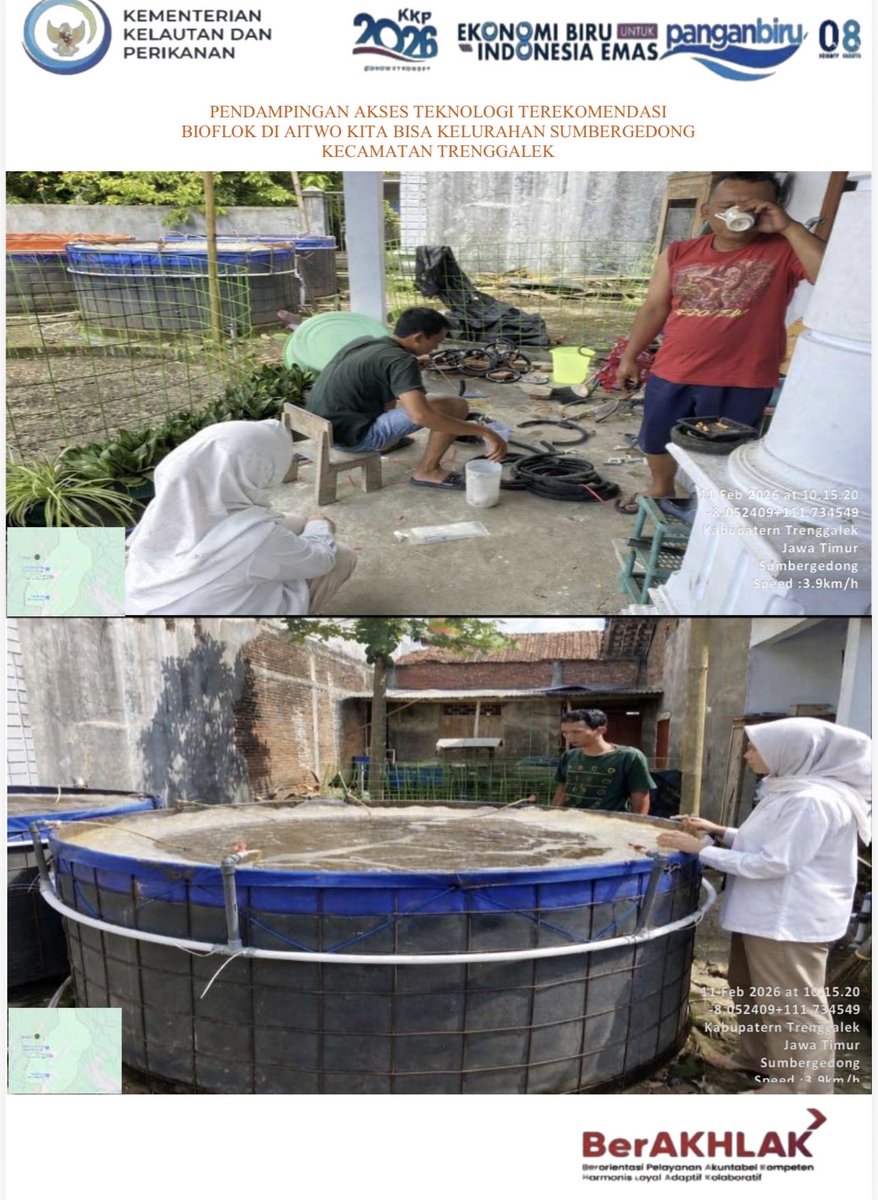 Restifaa1's tweet photo. Resti Fitriandika Anggraeni, S.Pi Luhkan Kab. Teenggalek melakukan Pendampingan Akses Teknologi Terkomendasi KP , pada Pokdakan Aitwo Kelurahan Sumbergedong, Kec. Trenggalek https://t.co/Gat88yNedr