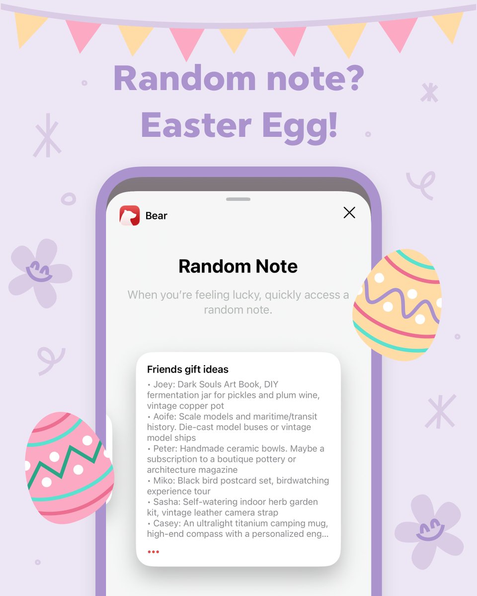 Bear - Markdown Notes tweet media