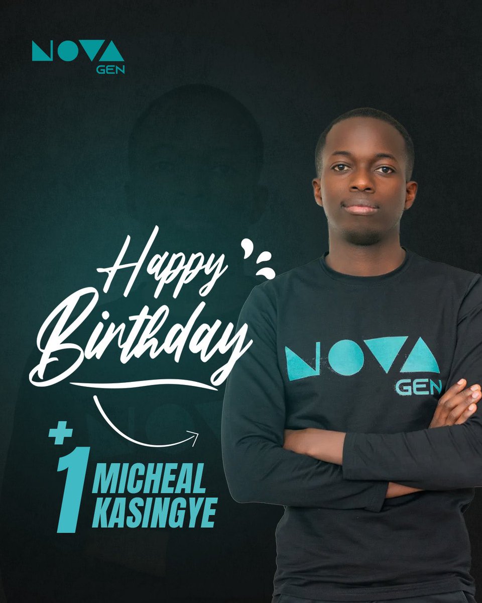 NovaGenUG's tweet image. Today we celebrate Micheal Kasingye , a valued part of the NOVA Gen journey. 
Wishing you a year filled with success, growth, and new achievements. 

#NOVAGEN #TeamExcellence #BirthdayVibes