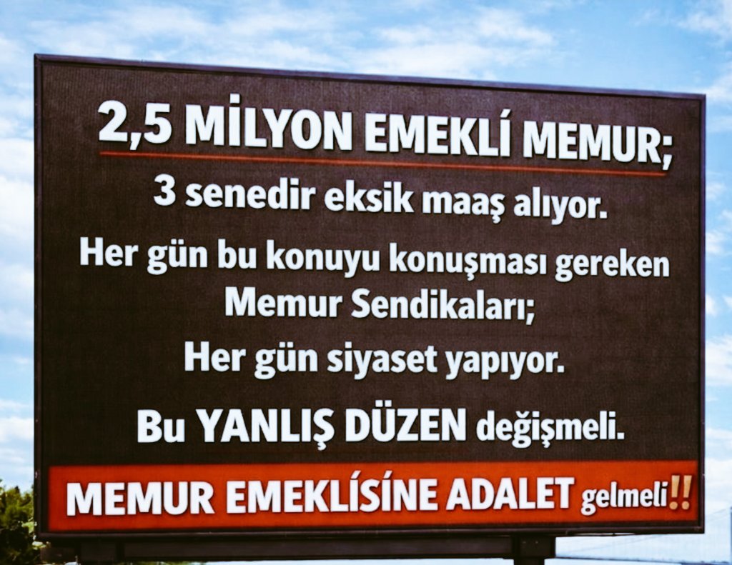 gulmez_gul31294's tweet photo. #EmekliMemur un haklarını savunmak; sendikaların tercihi değil‼️

Kanuni  olarak asli görevidir‼️
#MemurEmeklisineAdalet 
@MemurSenKonf 
@Kamu_Sen 
@kamuiskonf 
@KESK1995 
@_aliyalcin_ 
@OnderKahveci 
@OrhanYILDIRIM__ 
@DMKonfederasyon 
@TurkesGuney 
@csgbakanligi 
@isikhanvedat https://t.co/hlOYGmisq4