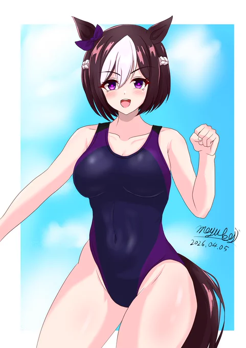競泳水着スペちゃん #スペシャルウィーク