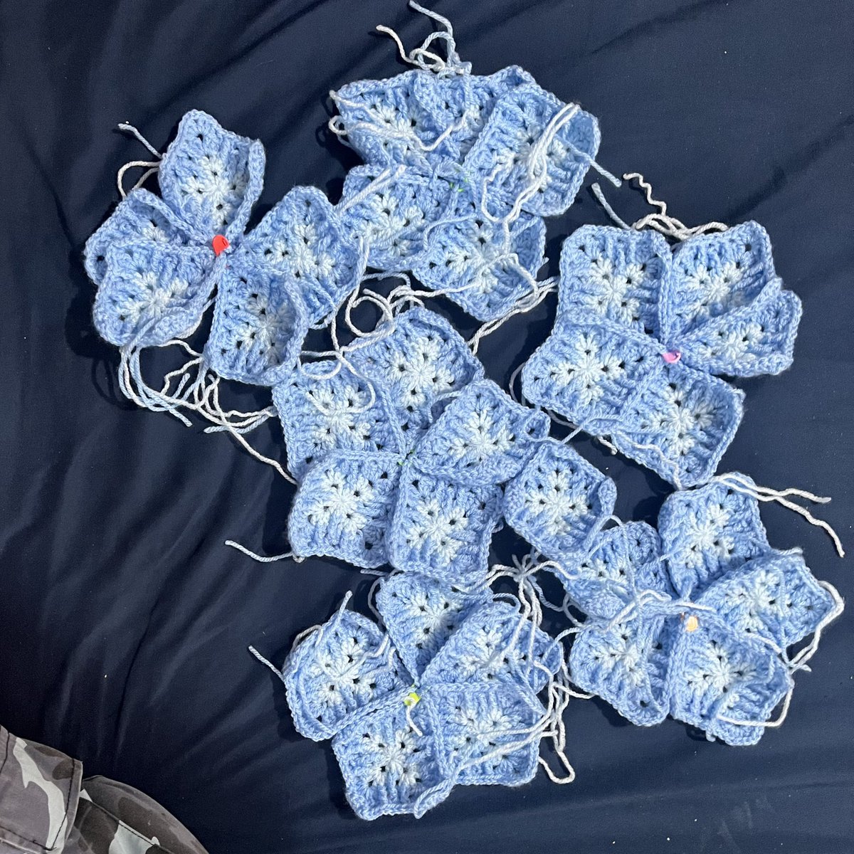 MadeFromChaos's tweet photo. 82/365. Round two is finished on all my little squares. https://t.co/dZFVXEEtB1