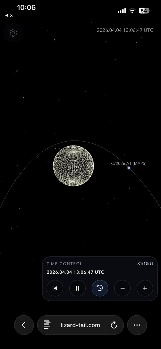 太陽まで16万キロまで接近するサングレーザー彗星C/2006 A1 がほどなく近日点とのこと。近い近い。現在位置↓
lizard-tail.com/isana/orbgraph…