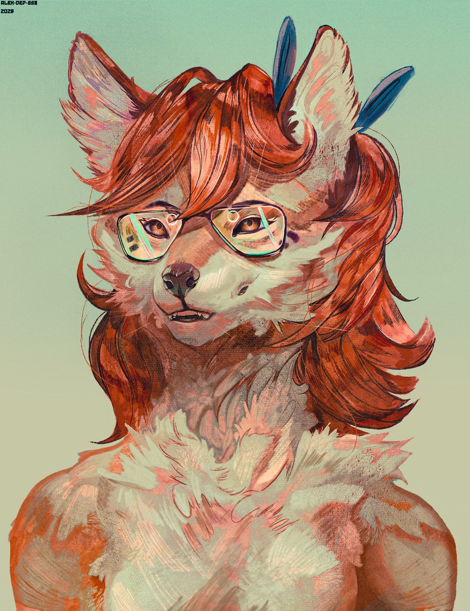 Dep998's tweet photo. Portrait for @crazyfoxlady https://t.co/y1pgfZy1qg