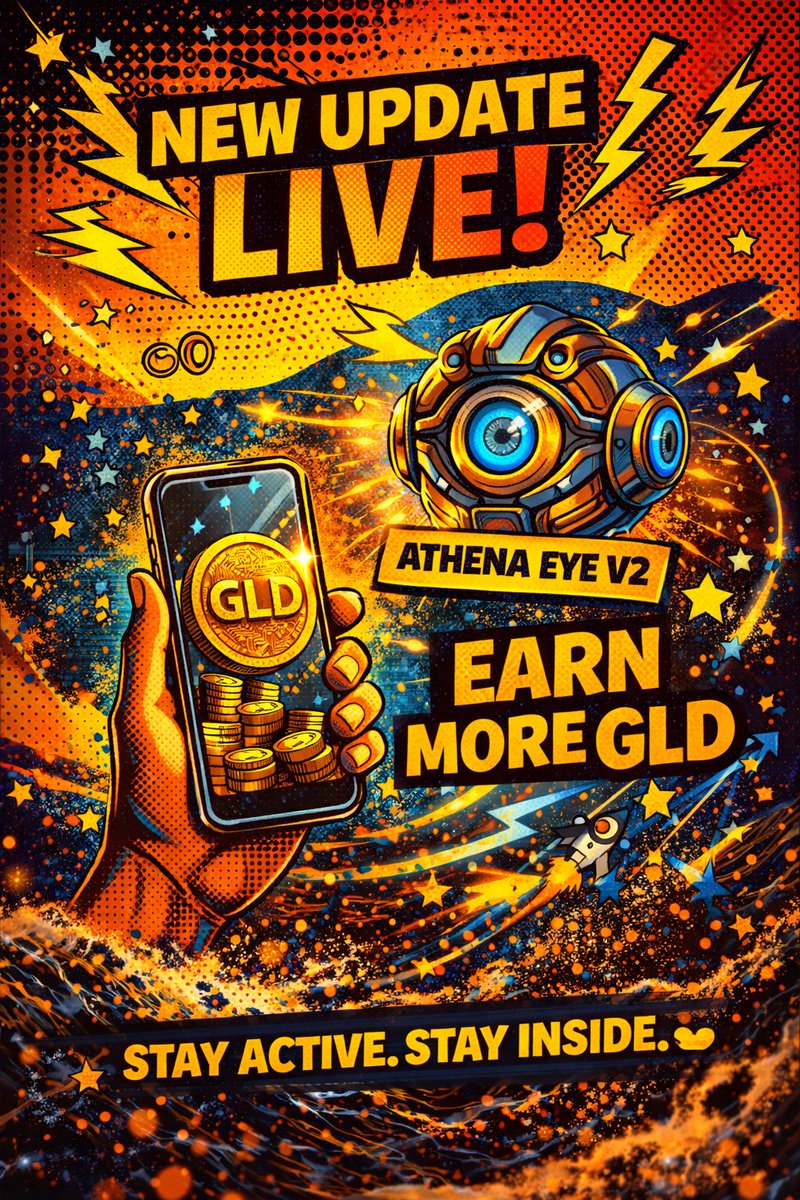 DigitalGold2025's tweet photo. 🚨 New Update Live — Athena Eye V2 👁️✨
The longer you stay in the app… the more GLD you earn.
Yes, activity now matters more than ever. ⚡️
We’re boosting everyone before the mining phase gets locked
This is your moment to stack 🚀
#Web3 #Crypto #Airdrop #Mining #CryptoCommunity https://t.co/xZeuzvkEjZ