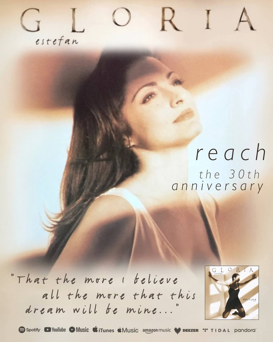 congacraig's tweet image. I still get goosebumps whenever I hear this song like I did when I first heard it 30 years ago. 
It was the official anthem to the 1996 Olympic Games.
The guitar intro,the drums,Gloria's vocals,choir as well as the lyrics are inspirational. Happy 30th #reach #gloriaestefan