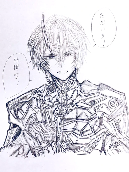 暉力頑張って描いてる… 