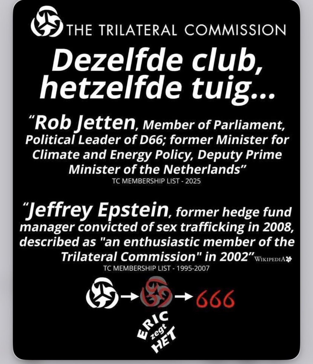 agtmael_mieke's tweet photo. Never!!
Ik sta achter @lidewij_devos
@RobJetten @D66 #WEF666 jij hebt niets te willen….
Trekpop van de kwaadaardige GriezelS!
Satanische Narcistische Globalistische NitWit! Gij ligt aan het infuus van die corrupte Duitse Ursula von der Leyen! ENGERD!
#FLIKKEROB https://t.co/H1FAifjp74