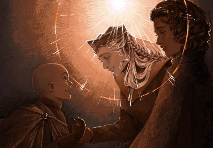 Egg meeting Rhaenyra and Jacaerys #AKOTSK #HOTD