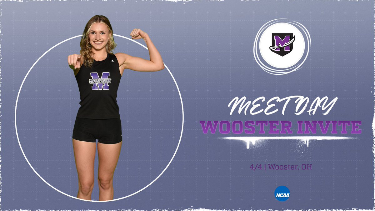 purpleraiders's tweet photo. MEET DAY! Mount Union heads to Wooster for the second day of events at the Wooster Invitational this weekend! 

📍: Wooster, OH
📊: https://t.co/7vZYptEfcL
#GoMountGo https://t.co/wzZqEihyWR