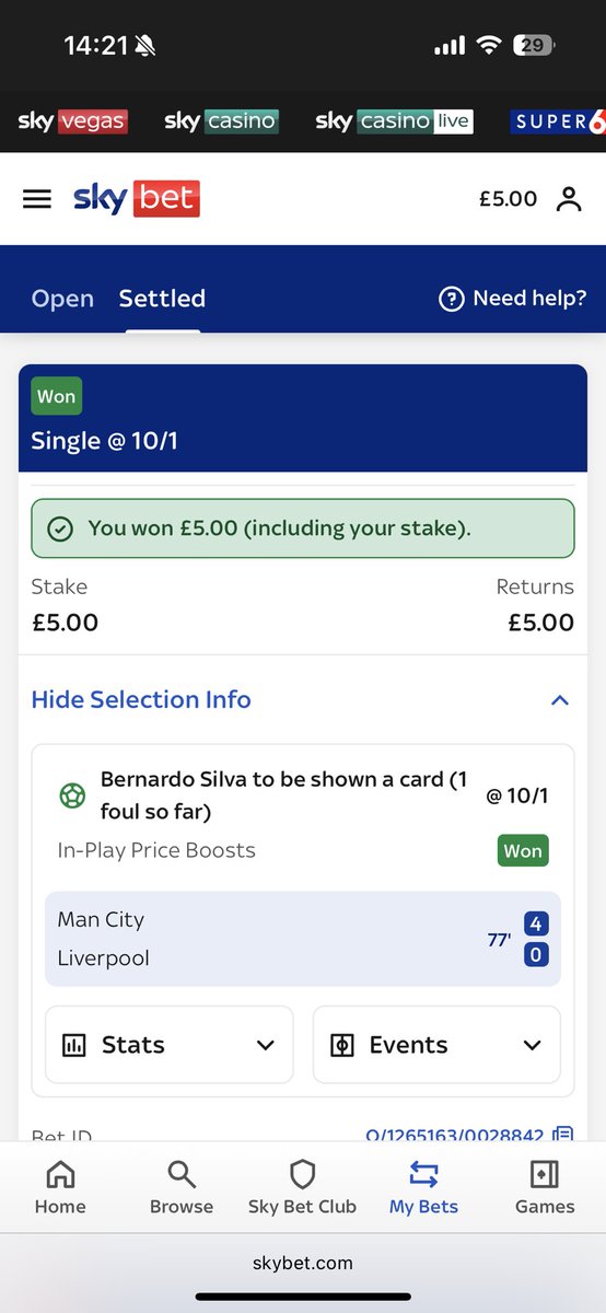 Dale_Ward_'s tweet photo. @SkyBetHelp why has this only returned £5 when it is a winner? https://t.co/uEWeZhA9FX