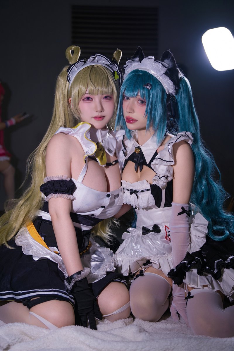 changhyeon68's tweet image. #NIKKEイラスト #soda #privaty #cosplay 
GODDESS OF VICTORY: NIKKE
메이드 포 유 스쿼드 - 프리바티 &amp;amp; 소다

Soda: @limaring912 
Privaty: @luniie__ 

Photo by. @changhyeon68 

고화질 촬영본: sangnew.myportfolio.com/nikke-3