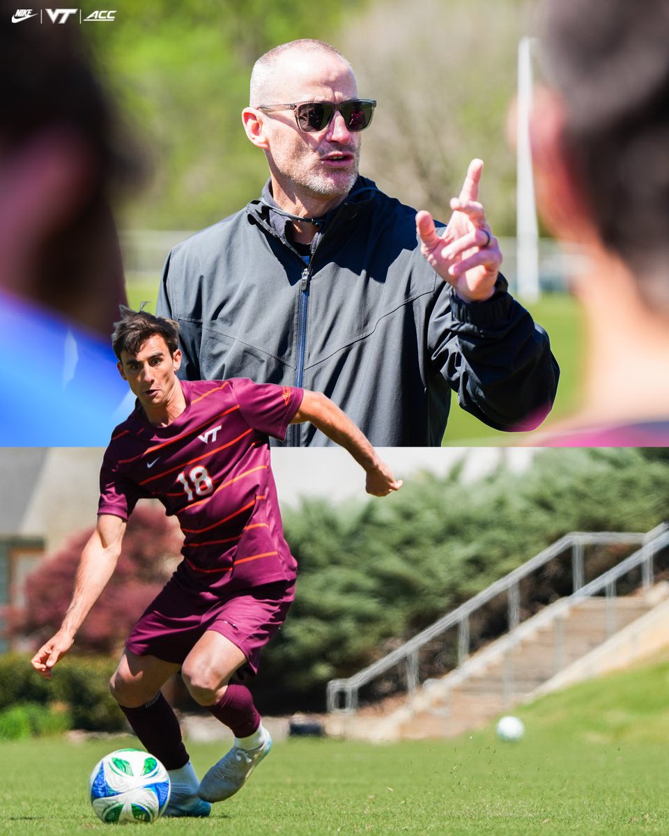 HokiesMSoccer's tweet photo. Battling it out ⚔️ https://t.co/EOjzAOMePF