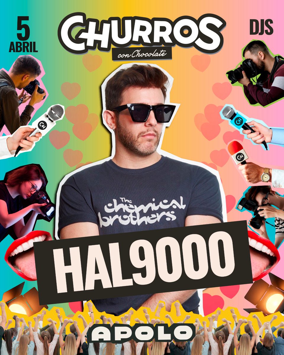 hal9000dj's tweet photo. Mañana domingo!!! nos vemos en @churros_bcn_fiesta @sala_apolo 
Mi set será de 02:00-04:00h en sala 1 
Sold ouuuuutttt ✨ https://t.co/TTUtTilvHL