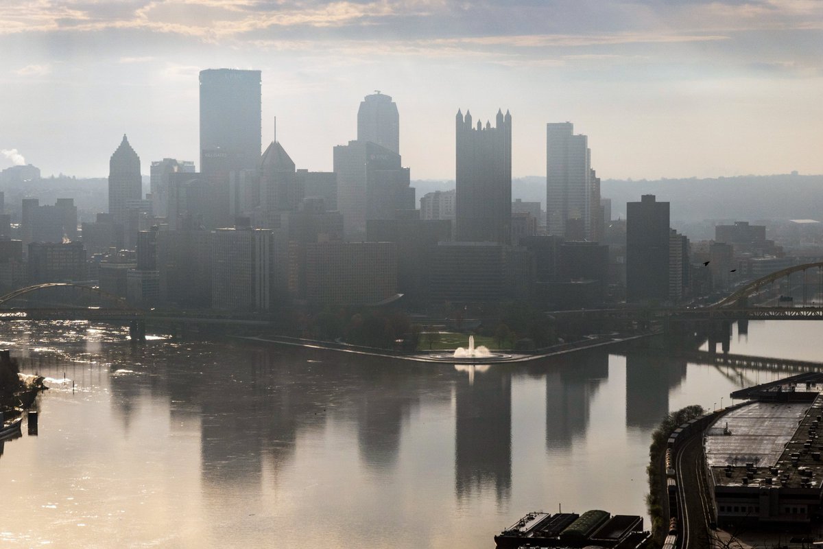 After a year and a half, the fountain at Point State Park in #Pittsburgh is officially back on. It was on for some testing back in November just for a few days, but it's so nice to finally have one of the best parts of our skyline back. So much fun capturing these today!