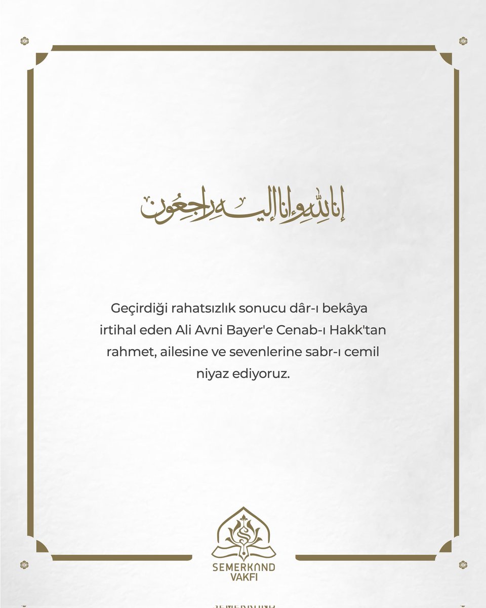 Semerkand Vakfı tweet media