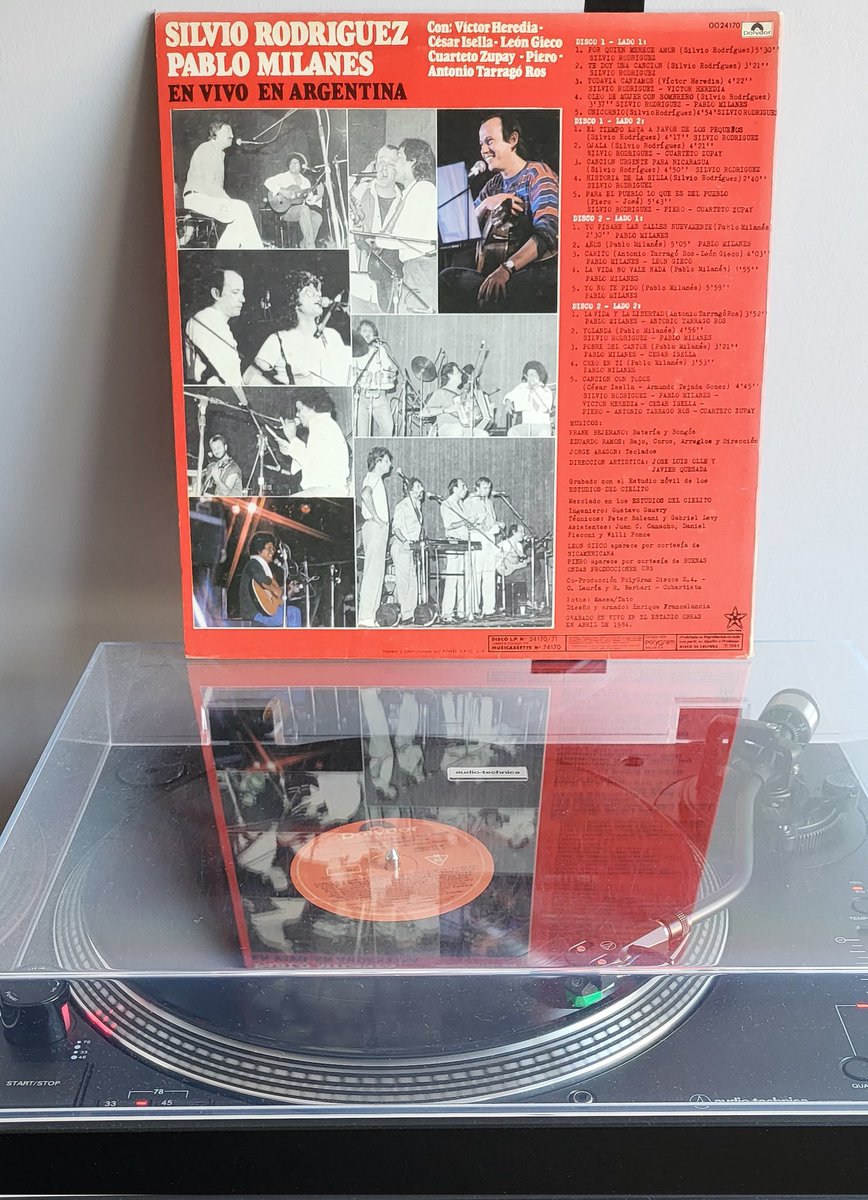 DavidGTato's tweet image. #Vinileando 

@zurron_aprendiz - Pablo Milanés EN VIVO EN ARGENTINA
(Gatefold, Edición argentina)
#SilvioRodríguez #PabloMilanés #EnVivo #EnArgentina
#VíctorHeredia #Piero #CuartetoZupay #LeonGieco #AntonioTarragóRos #CésarIsella
