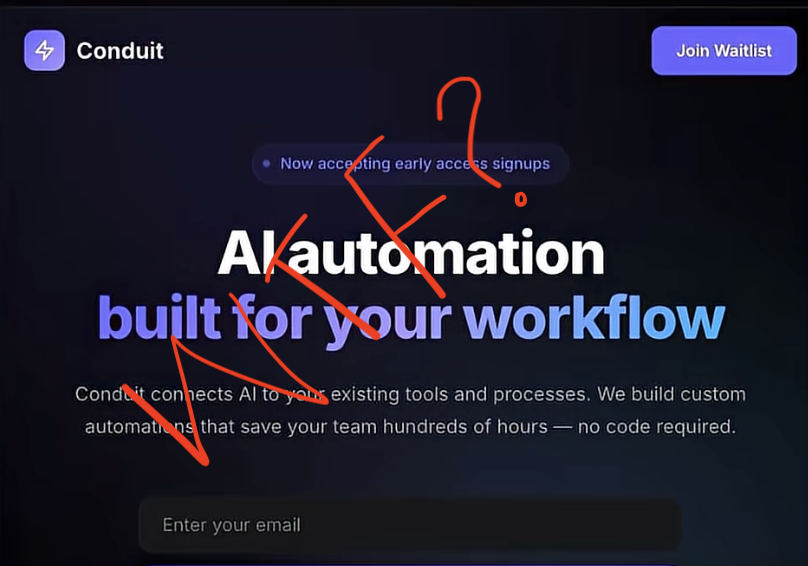 TheOpsExecutive's tweet photo. Hot take: I would never work with a company whose landing page looks like it was stitched together from 5 random AI prompts and a “startup gradient pack.”

Very unprofessional. https://t.co/NMMsgegkfG