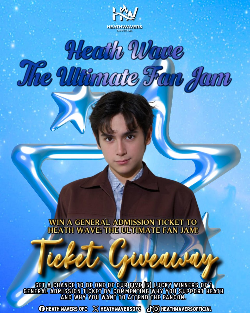 HeathWaversOFC's tweet image. HEATH WAVE: The Ultimate Fan Jam is ready to make waves—and this is your chance to be part of something truly special. 💙

A celebration of love, passion, and a fandom that keeps growing stronger with every heartbeat for Heath. This isn’t just an event—it’s a moment you’ll carry