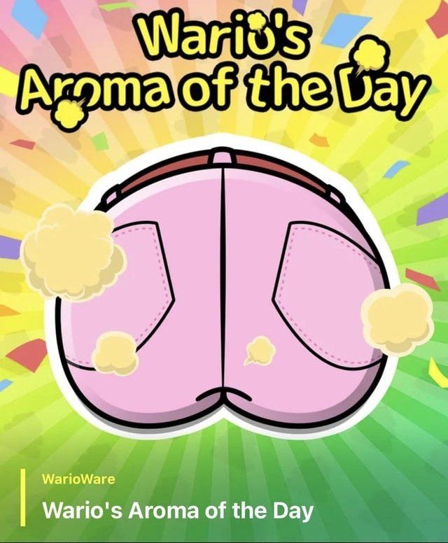 I hate that every time that Wario is featured in the Nintendo Today app, it's just him farting.
