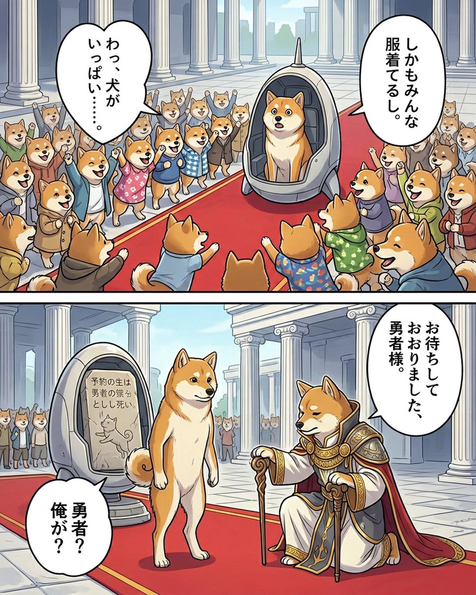 bongood0909's tweet photo. MangaNowで制作✨2本目
イーロン×Dogeの続編🐕

キャラ設定からページ生成まで全部AIでできるのほんと面白い。 特にページ3の地底都市の見開きが想像以上の出来で驚いた。

前作「ONE SMALL STEP」
今作「ONE DEEP STEP」

マジで一回触ってみてほしい。
世界変わる。
@manganow_ai #MangaNow #AI漫画 https://t.co/XKYlyQHuKS