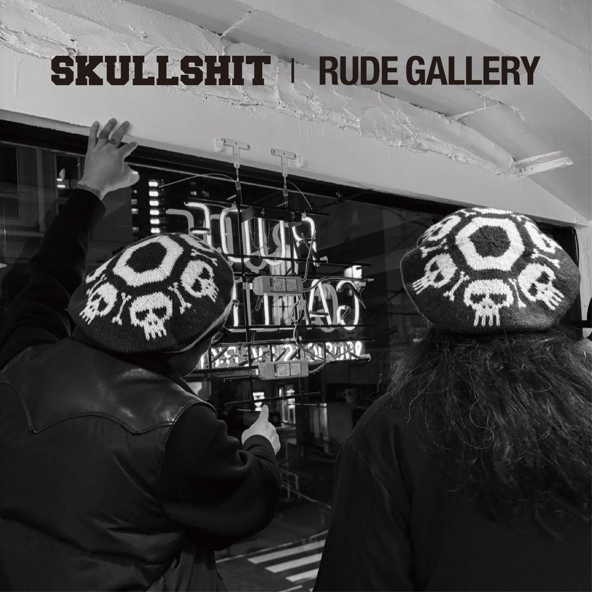 SKULLSHIT_OTK's tweet photo. 「 告知✨ 」

4/18〜5/6、SKULLSHIT☠️✨
30周年記念「SKULL KNIT BERET」受注開催。RUDE GALLERYが当時の手編みを完全再現。2型展開・数量限定。
4/19は健太康太インストアライブも開催🎤
是非お越しください！
https://t.co/p31mfpP6TP https://t.co/ENL1Q5G8Fb