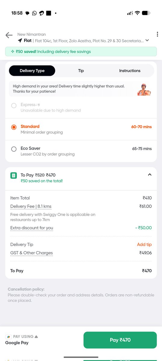 doctormansij's tweet photo. @SwiggyCares https://t.co/UDba39VPaI