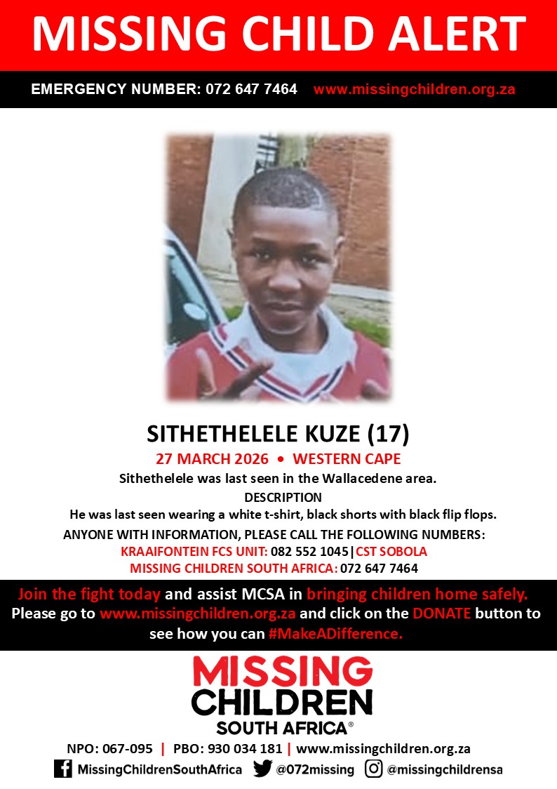 Missing Children SA tweet media