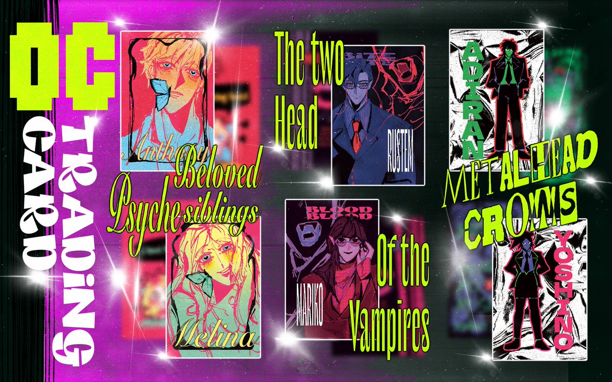 evolbuk0's tweet photo. MY OC TRADING CARD 🪩 https://t.co/8tcVRxK9fS