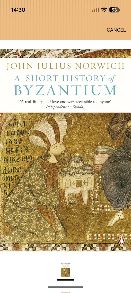 Papas412's tweet photo. @Krasaki_Tsou κανένα καλό βιβλίο για το Βυζάντιο? Ιδανικά στα αγγλικά μιας και βρίσκομαι έξω. Παρήγγειλα αυτό για αρχ�� https://t.co/VncKE1jPMv