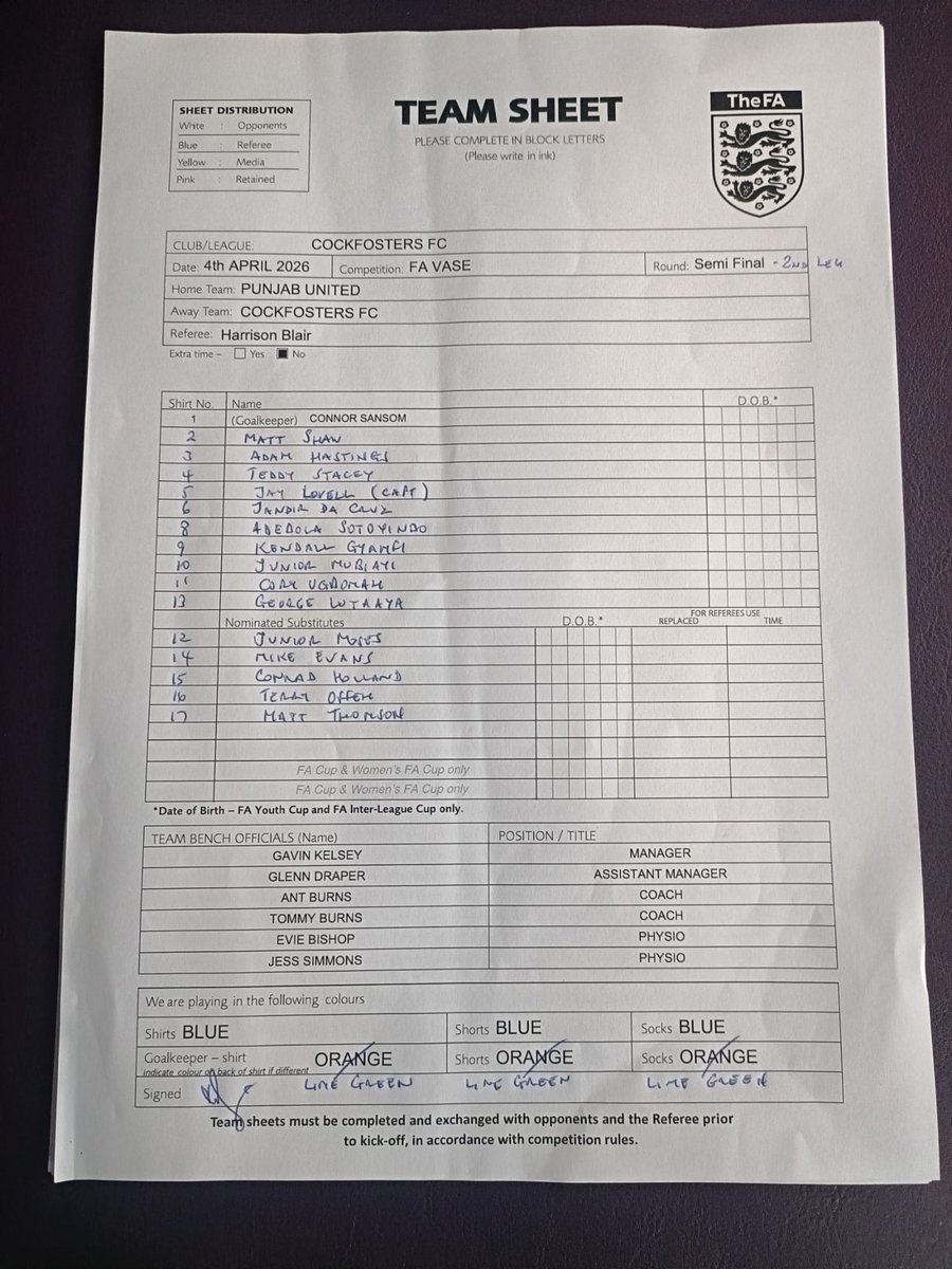 Cockfosters FC tweet media