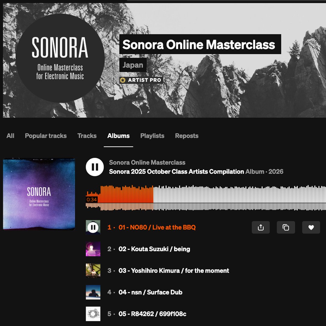 Sonora Online Masterclass tweet media