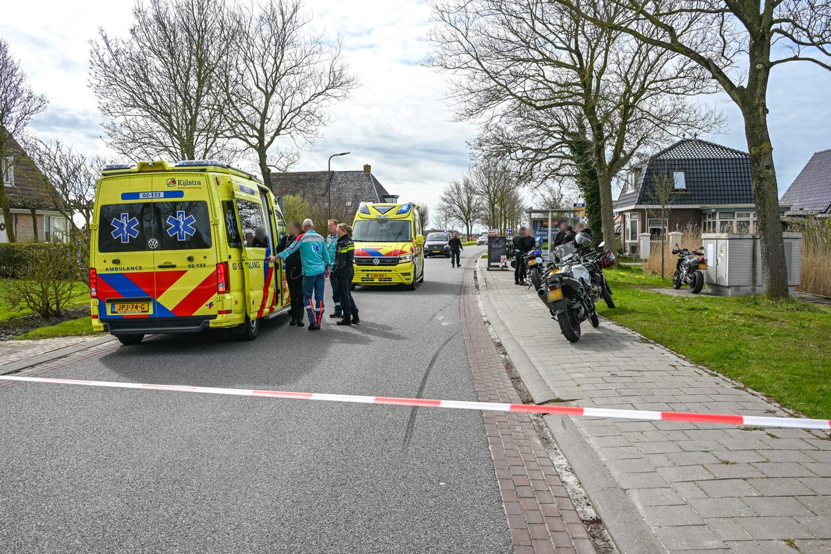Twee gewonden bij ongeval met motor in Oosterbierum