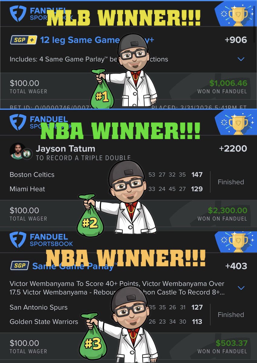 Winning Bets X tweet media