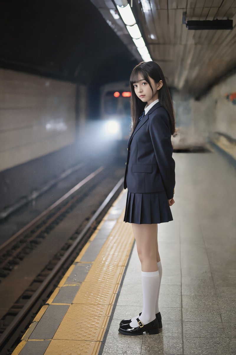 Haniel4Angel's tweet photo. なんとなく地下鉄駅 #klingai https://t.co/fX13634RmE