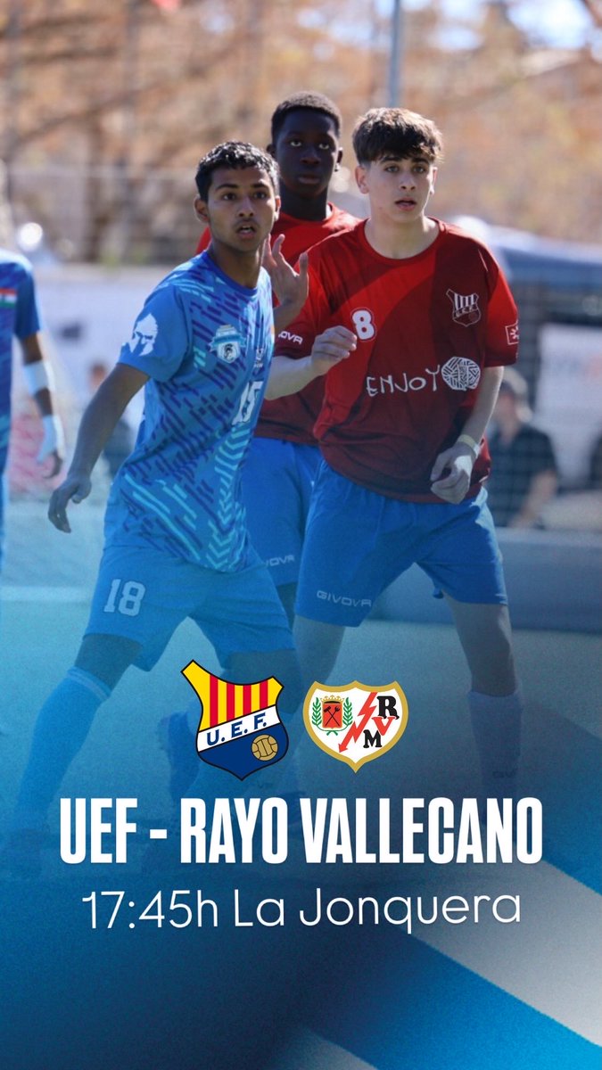 UEFigueres's tweet photo. Fins on ens arribin les cames! Aquesta tarda nova ració de futbol!

17:45h a les Forques (@UELaJonquera )

🫴🏼@UEFigueres - @RayoVallecano https://t.co/QiAPssrnHB
