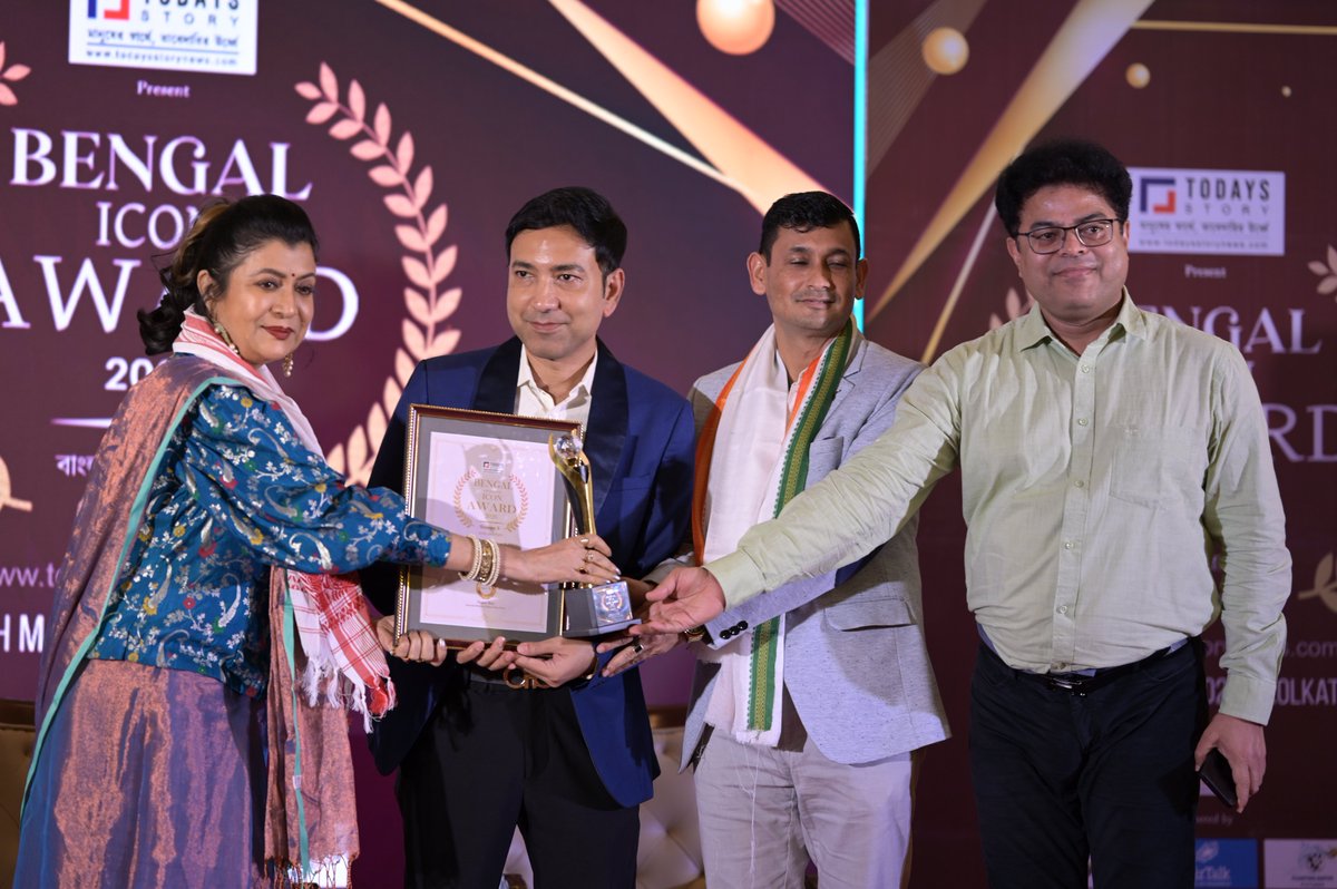 TheKibaDotCom's tweet photo. We are delighted to share that the 𝗞𝗼𝗹𝗸𝗮𝘁𝗮 𝗜𝗻𝘁𝗲𝗿𝗻𝗮𝘁𝗶𝗼𝗻𝗮𝗹 𝗕𝗹𝗼𝗰𝗸𝗰𝗵𝗮𝗶𝗻 𝗔𝘀𝘀𝗼𝗰𝗶𝗮𝘁𝗶𝗼𝗻 has been honored with the prestigious 𝗕𝗲𝗻𝗴𝗮𝗹 𝗜𝗰𝗼𝗻 𝗔𝘄𝗮𝗿𝗱 for 𝗢𝘂𝘁𝘀𝘁𝗮𝗻𝗱𝗶𝗻𝗴 𝗕𝗹𝗼𝗰𝗸𝗰𝗵𝗮𝗶𝗻 𝗘𝗱𝘂𝗰𝗮𝘁𝗶𝗼𝗻 & 𝗘𝗺𝗽𝗼𝘄𝗲𝗿𝗺𝗲𝗻𝘁 📷.
The award ceremony was held at 𝗧𝗵𝗲 𝗣𝗮𝗿𝗸 𝗛𝗼𝘁𝗲𝗹, 𝗞𝗼𝗹𝗸𝗮𝘁𝗮 on 29th March 2026 and was presented by former 𝗠𝗟𝗔 and 𝗿𝗲𝗻𝗼𝘄𝗻𝗲𝗱 𝗧𝗼𝗹𝗹𝘆𝘄𝗼𝗼𝗱 𝗮𝗰𝘁𝗿𝗲𝘀𝘀 𝘿𝙚𝙗𝙖𝙨𝙝𝙧𝙚𝙚 𝙍𝙤𝙮, in the esteemed presence of 𝗟𝗼𝗸 𝗦𝗮𝗯𝗵𝗮 𝗠𝗣 and 𝗧𝗼𝗹𝗹𝘆𝘄𝗼𝗼𝗱 𝗦𝘂𝗽𝗲𝗿𝘀𝘁𝗮𝗿 𝗮𝗰𝘁𝗼𝗿 𝘿𝙚𝙫(𝗗𝗲𝗲𝗽𝗮𝗸 𝗔𝗱𝗵𝗶𝗸𝗮𝗿𝗶).
This recognition was proudly received on behalf of 𝗞𝗼𝗹𝗸𝗮𝘁𝗮 𝗜𝗻𝘁𝗲𝗿𝗻𝗮𝘁𝗶𝗼𝗻𝗮𝗹 𝗕𝗹𝗼𝗰𝗸𝗰𝗵𝗮𝗶𝗻 𝗔𝘀𝘀𝗼𝗰𝗶𝗮𝘁𝗶𝗼𝗻 by President 𝗣𝗿𝗶𝗻𝗰𝗲 𝗖𝗵𝗼𝘂𝗱𝗵𝘂𝗿𝘆 and Vice President 𝗠𝘂𝗸𝗼𝗼𝘁 𝗔𝗹𝗶, marking another milestone in our journey to promote blockchain education, empowerment, and innovation.

#kolkataInternationalBlockchainAssociation #KIBA #KolkataBlockchain #BlockchainIndia #BengalIconAward #BlockchainEducation #BlockchainEmpowerment #TechLeadership #InnovationIndia #Web3India #CryptoCommunity #DigitalIndia #FutureOfTechnology #BlockchainRevolution #KolkataEvents #ProudMoment #AwardWinning #Leadership #Inspiration #TechForGood #EasternIndia #StartupIndia #Entrepreneurship #Web3Community #IndiaTech #Recognition #SuccessStory #KolkataDiaries #BlockchainEcosystem