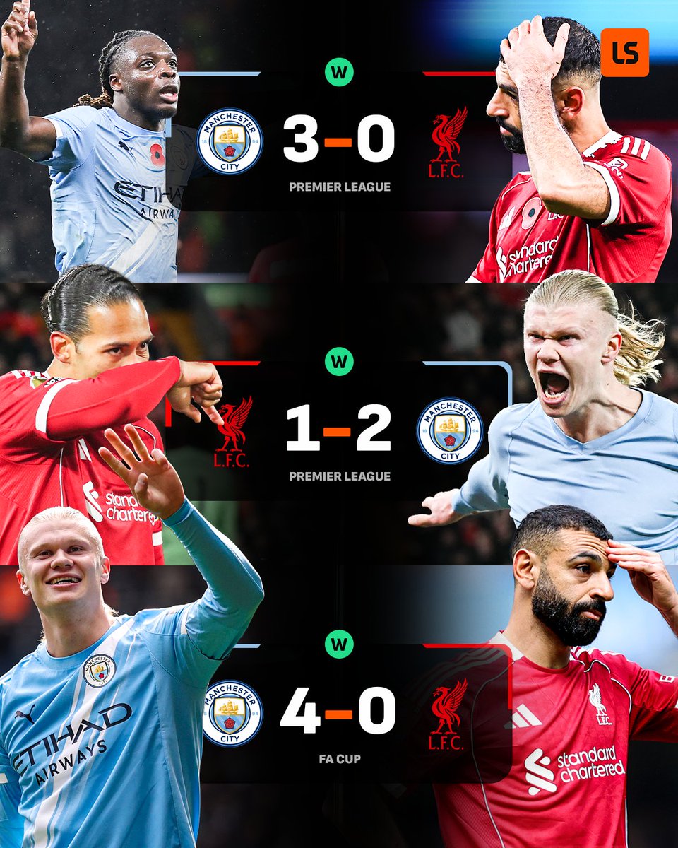 Man City have 𝐎𝐖𝐍𝐄𝐃 Liverpool this season 🤩