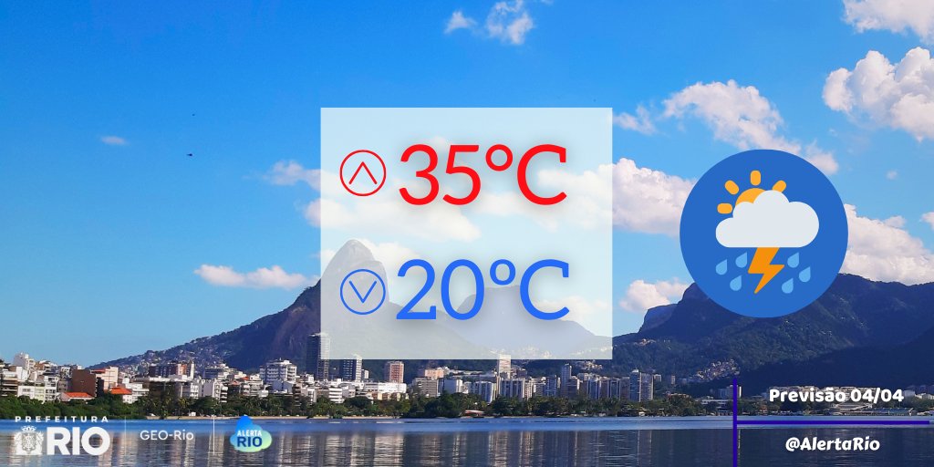 Sistema Alerta Rio - Prefeitura do Rio tweet media