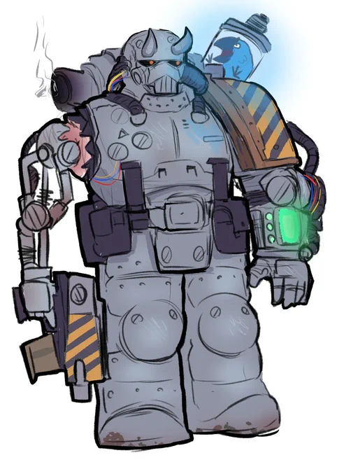 I need to draw my Iron warriors again