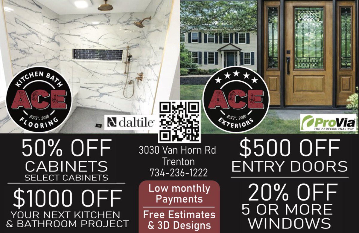 ACEKITCHENBATH's tweet photo. ⚒️ Shop one store for your entire remodel
🔨 Best Quality, Name Brand Products
🔩 Products exclusive to Small Businesses
🔧 Family Owned Small Business
🪚 Professional Installation
⚙️ Your Complete Renovation Source
🦺 SE Michigans daltile Statements Dealer #smallbusiness https://t.co/ZeLmNkafUc