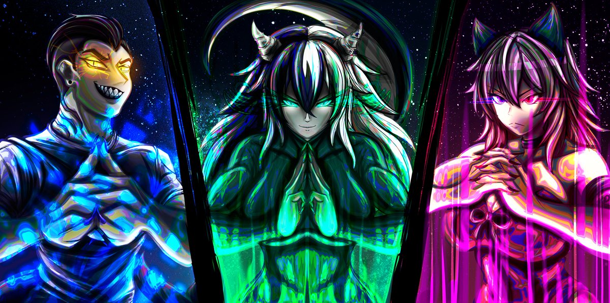 THANK YOU VERY MUCH <a href="/Nekaros2/">♦️Nekaros♦️</a> you did an absoulte AMAZING Job bringing this to life, seriously I cannot thank you enough it's FIRE 🔥🔥🔥💙💙💙

Domain clash of me 🦈, <a href="/Zamynaso/">Zamynaso⚡️🐉</a> 🦖
and <a href="/fusha_ndh/">BUNne0n</a> 🐇 OC's