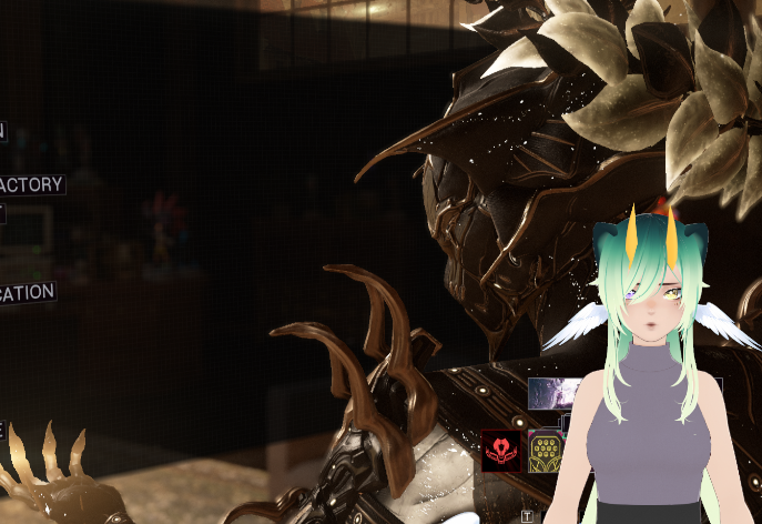 more warframe today, feel free to join me at the purple app :3 (doing the follie mission)