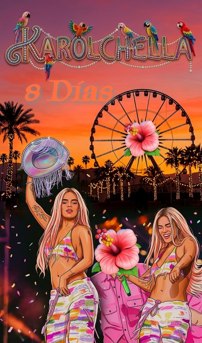 #KAROLCHELLA  8 días 🔥🏜️
#Coachella #Coachella2026