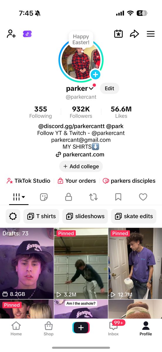 Parker tweet media