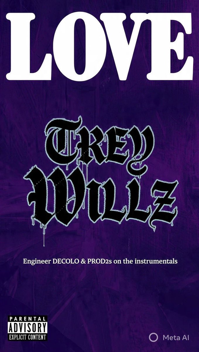 _treywillz's tweet photo. This has to be LOVE? Because I can’t get it out of my head 💜

Go stream “LOVE” by Trey Willz now and add it to your playlist 🔥
Available on all platforms.
#TreyWillz #LOVE #720 #NewMusic #303 https://t.co/eG6Knoz1aP