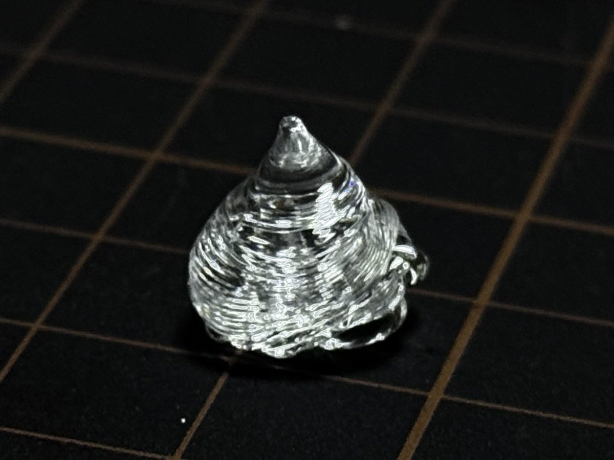 od_1969's tweet image. PETG透明💩、フィラメントを乾燥炉で乾燥させたら綺麗な💩
#PETG